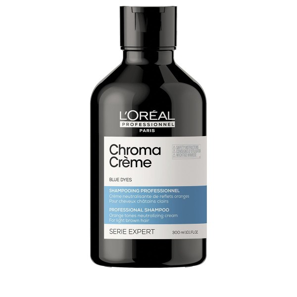Shampoo neutralizador para cabellos castaños.
