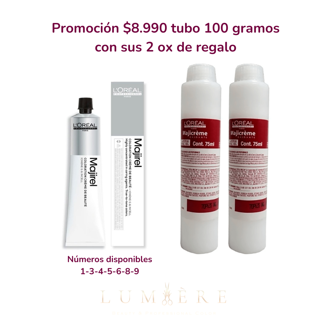 Tonos Majirel 100g 	+ 2 ox de regalo OFERTA $7.990