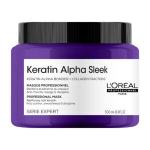 Máscara Anti-frizz Todo tipo de cabello Keratin Alpha Sleek 500ml